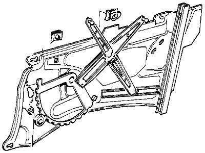 BMW 51-34-8-147-531 Rear Left Window Regulator