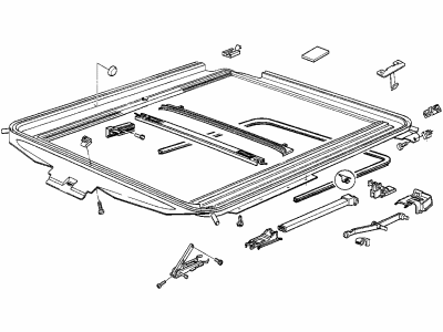 BMW 54-12-8-206-384 Repair Kit For Ceiling Frame Mechanism