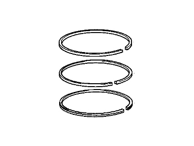 BMW 11-25-9-071-606 Piston Ring Set Mahle