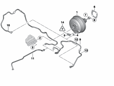 BMW 34-33-6-792-956 Power Brake Booster Servo