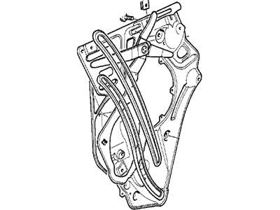 BMW 51-33-8-123-233 Rear Left Window Regulator