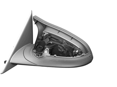 BMW 51-16-8-074-241 M OUTSIDE MIRROR W/O LENS, H