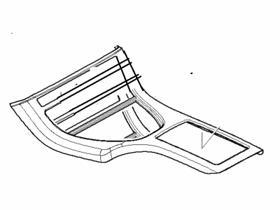 BMW 51-16-7-124-460 Base Of Centre Console