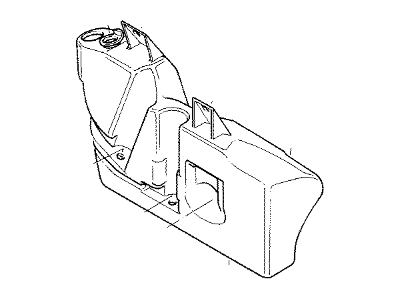 BMW 61-67-8-352-897 Fluid Tank Windshield Head Lamp Container