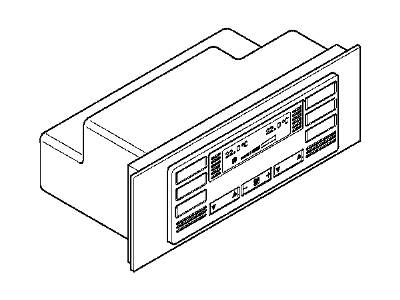 BMW 64-11-8-375-287 Automatic Air Conditioning Control, Rear