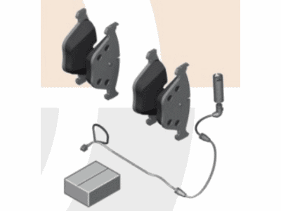 BMW 34-21-2-339-290 Set, Brake Pads, With Brake-Pad Sensor