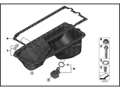 BMW 11-13-0-396-707 Set Of Aluminium Screws Oil Pan