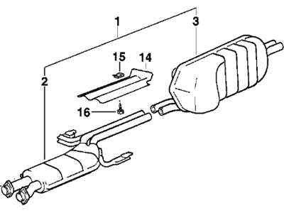 BMW 18-10-1-310-536 Exhaust Pipe
