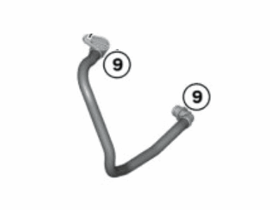 BMW 17-22-8-602-644 Transmission Oil Cooler Line, Flow