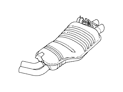 BMW 18-30-3-403-626 Rear Muffler