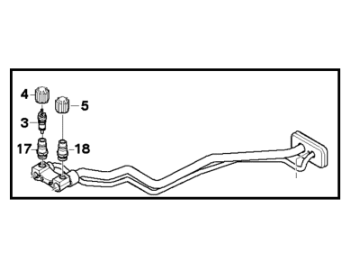 BMW 64-53-6-945-725 Refrigerant Line, Double Pipe