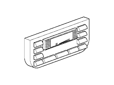 BMW 64-11-8-361-832 Front Plate, Contr. Auto Air Conditioner