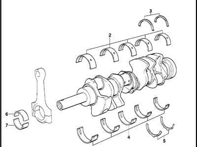 BMW 11-21-1-729-087 Crankshaft