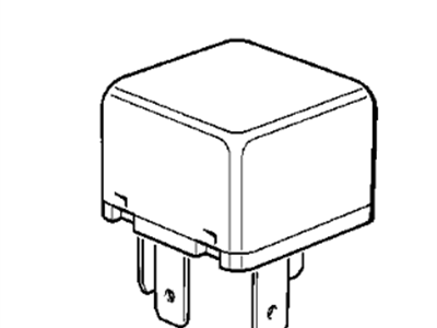 BMW 61-36-1-378-238 Relay, Make Contact, Orange