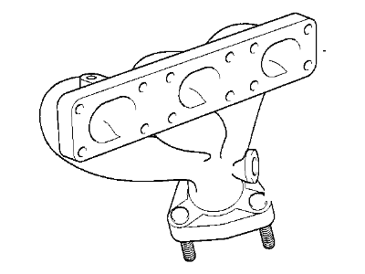 BMW 11-62-1-436-522 Exhaust Manifold, Rear