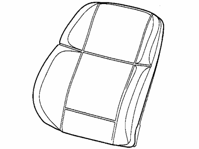 BMW 52-10-8-192-572 Pad Seat Backrest Front