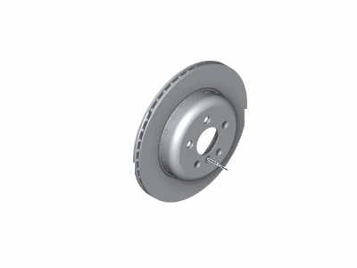 BMW 34-21-6-860-925 Brake Disc, Lightweight, Ventilated