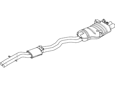 BMW 18-10-7-506-021 Centre And Rear Muffler