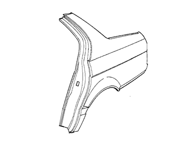 BMW 41-35-1-963-535 Left Rear Side Panel