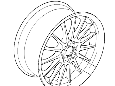 BMW 36-11-1-091-870 Light Alloy Rim