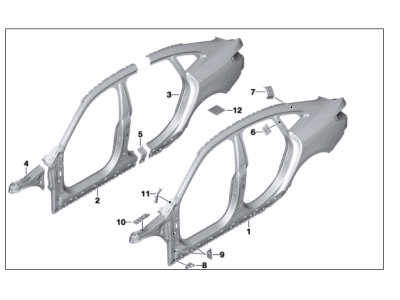 BMW 51-76-7-224-108 TRUNK LID SEALING