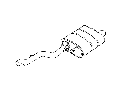 BMW 18-10-7-500-905 Rear Muffler