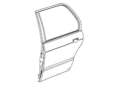 BMW 41-52-1-965-027 Door, Rear Left