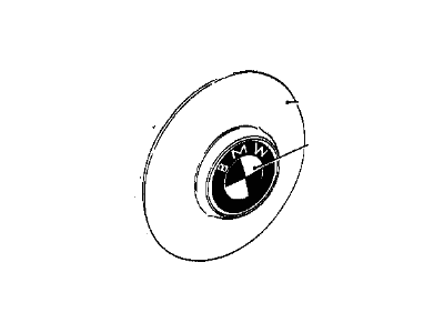 BMW 36-13-1-105-834 Hub Cap