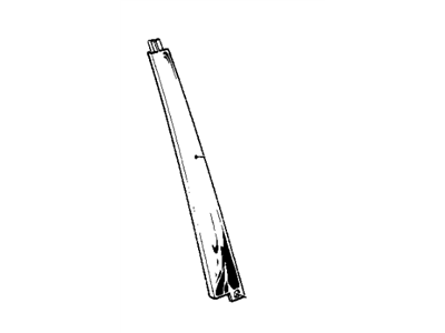 BMW 51-34-1-846-557 Moulding Black Window Frame Left