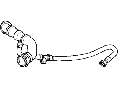 BMW 11-53-1-711-877 Upper Radiator Coolant Hose