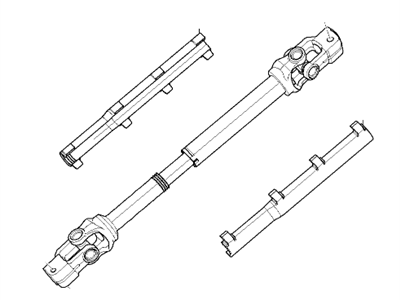 BMW 32-30-7-836-809 Steering Shaft