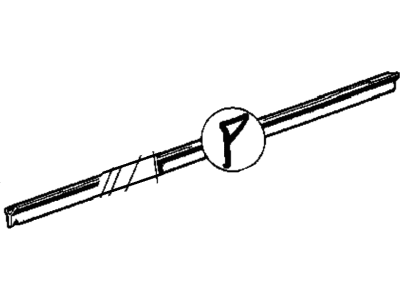 BMW 51-21-1-906-273 Door Weather Strip Inner Left