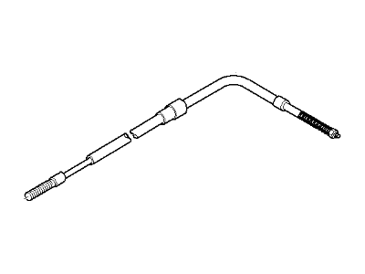 BMW 34-41-1-165-020 Right Hand Brake Bowden Cable