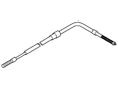 BMW 34-41-1-165-021 Left Hand Brake Bowden Cable