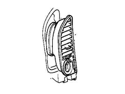BMW 64-22-1-387-061 Fresh Air Grille, Left