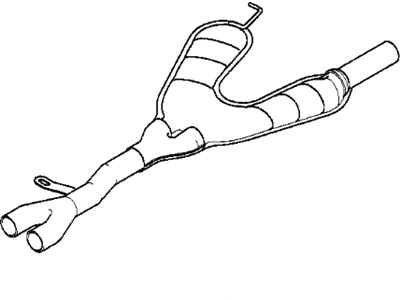 BMW 18-10-1-436-532 Centre Muffler