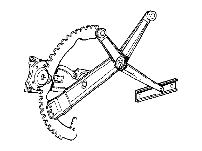 BMW 51-32-1-932-393 Front Left Window Regulator