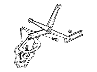 BMW 51-32-1-965-077 Front Left Door Window Glass Regulator