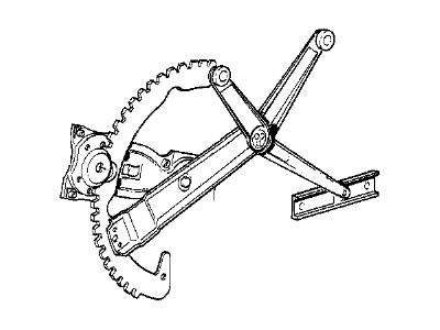 BMW 51-32-1-932-394 Front Right Window Regulator