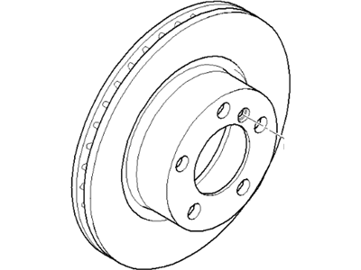 BMW 34-11-6-854-999 Brake Disc, Ventilated