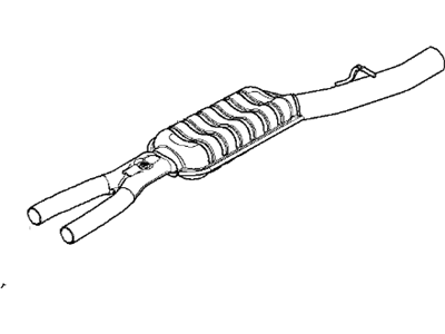 BMW 18-30-7-541-478 Centre Muffler