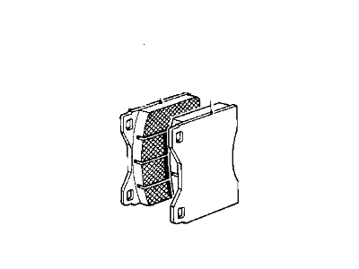 BMW 34-11-1-159-261 Brake Pad Set Front
