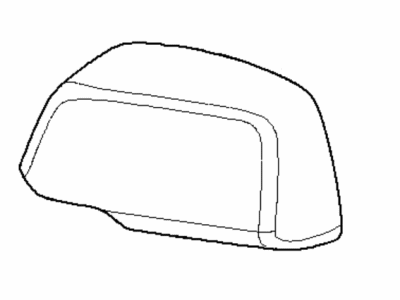 BMW 51-16-3-450-443 Outside Mirror Cover Cap, Primed, Left