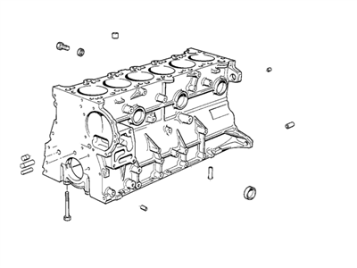 BMW 11-11-1-748-940 Engine Block With Piston