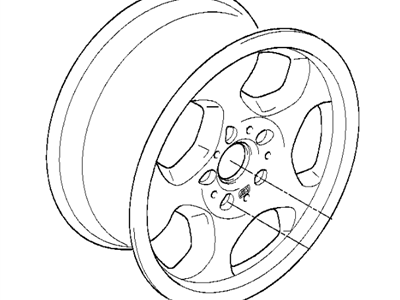 BMW 36-11-2-227-895 Light Alloy Rim