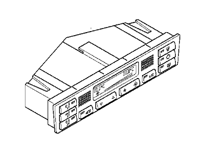 BMW 64-11-8-387-642 Front Plate, Contr. Auto Air Conditioner