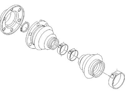 BMW 33-21-7-502-833 Repair Kit Bellows, Exterior