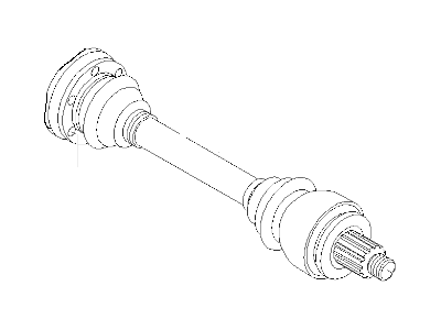 BMW 33-21-3-420-709 Rear Left Cv Axle Assembly