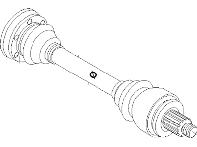BMW 33-21-1-229-428 Output Shaft Cv Joint Rear Axle Differential