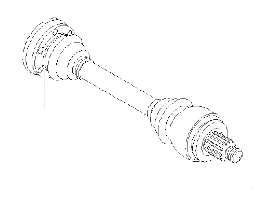 BMW 33-20-7-572-430 Axle Shaft Assembly